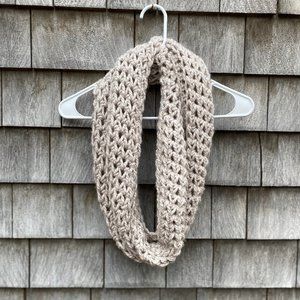 Handmade Infinity Scarf, Bone Color, Soft NWT